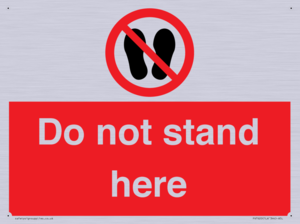 Do not stand here